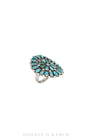 Ring, Cluster, Turquoise, Vintage ‘50s, 1371