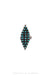 Ring, Shield, Turquoise, Zuni Snake Eye, Hallmark, Vintage ‘60s, 1433