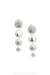 Earrings, Tiered, Western Engraved, Contemporary, 1300