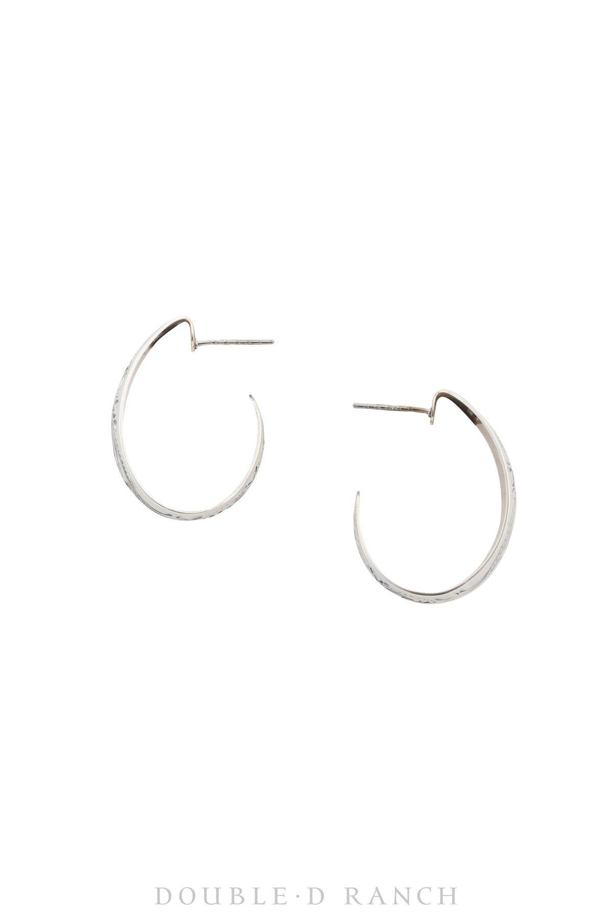 Earrings, Hoop, Western Engraved, Contemporary, 1316