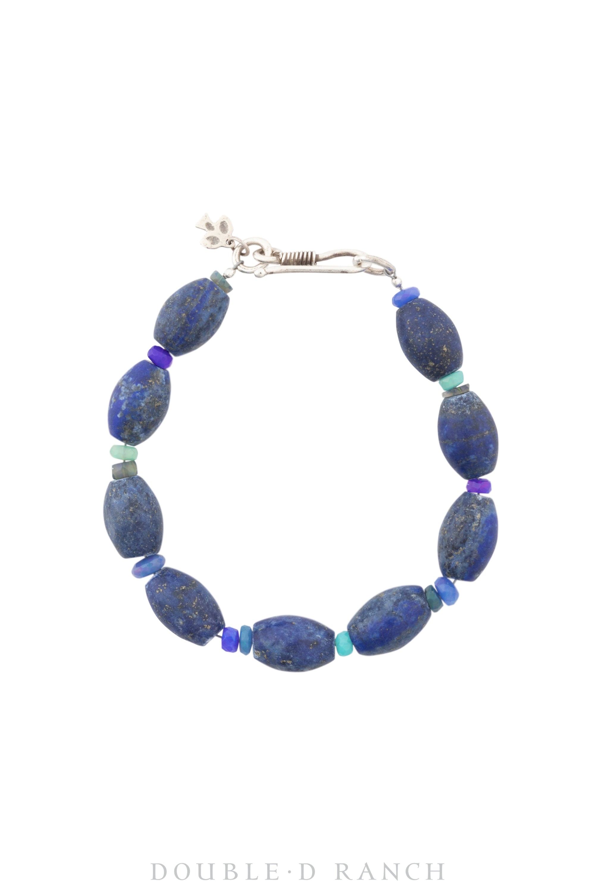 Bracelet, Stone Bead, Lapis & Turquoise, Contemporary, 3673