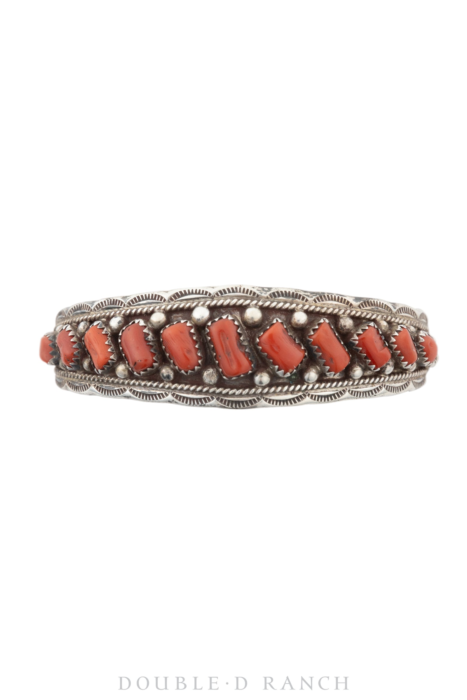 Cuff, Natural Stone, Coral, Hallmark, Vintage, 3671