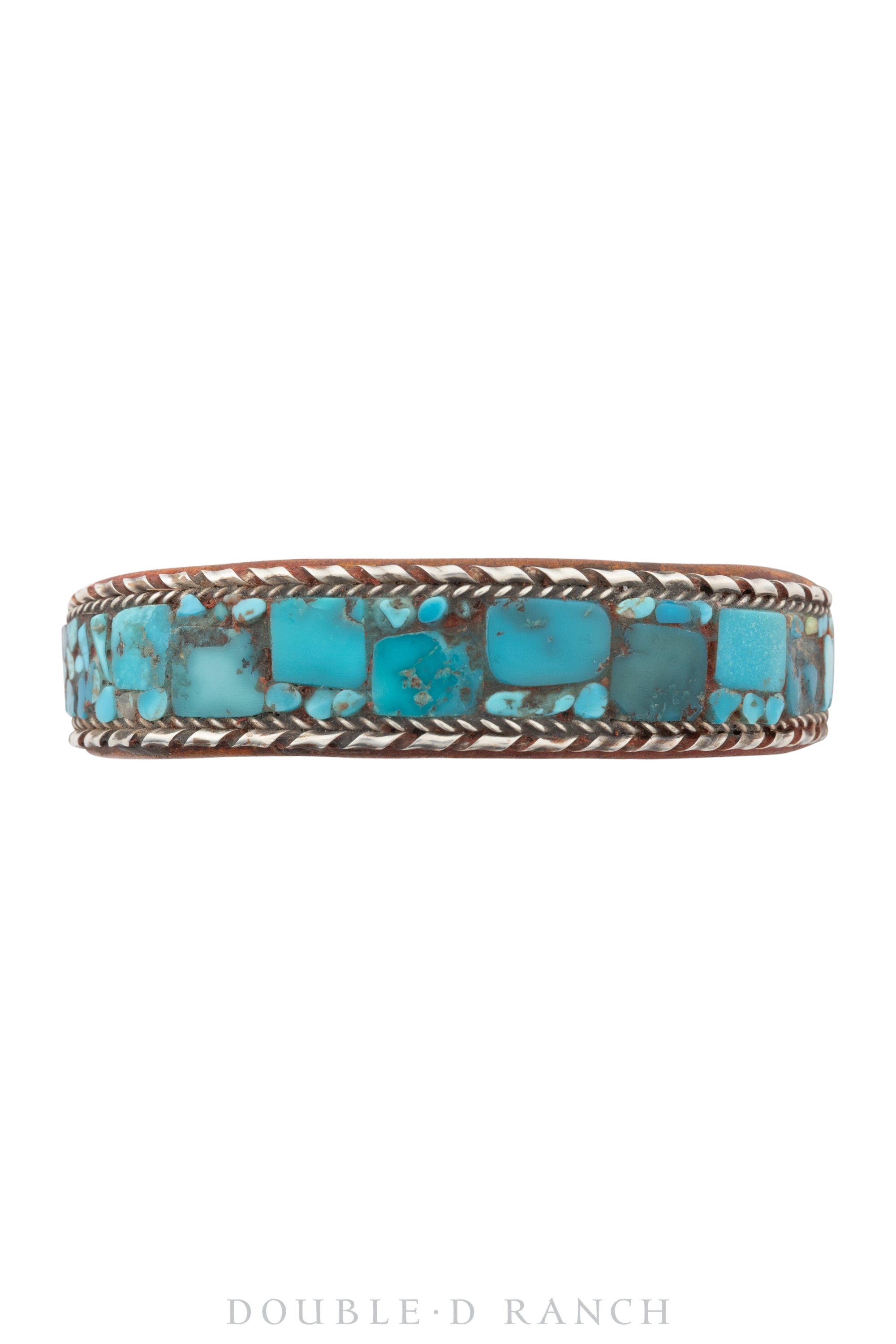 Cuff, Inlay, Turquoise, Leather Lined, Artisan, Charlie Favor, Contemporary, 3664