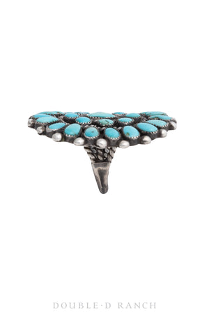 Ring, Cluster, Turquoise, Contemporary, 1230