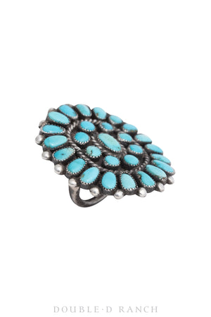 Ring, Cluster, Turquoise, Contemporary, 1230