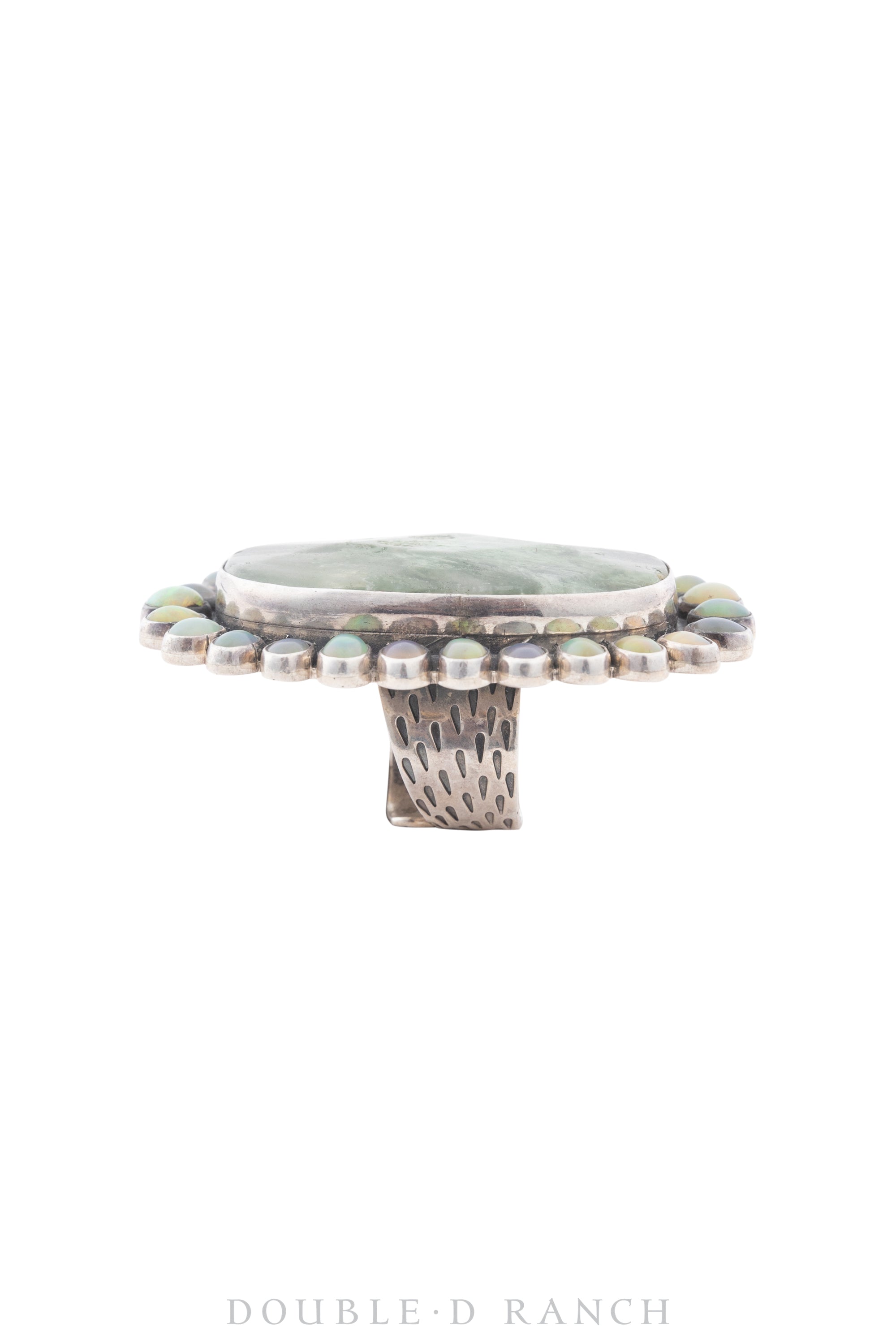 Ring, Federico, Cluster, Opal & Green Moss Agate, Hallmark, Contemporary, 1406