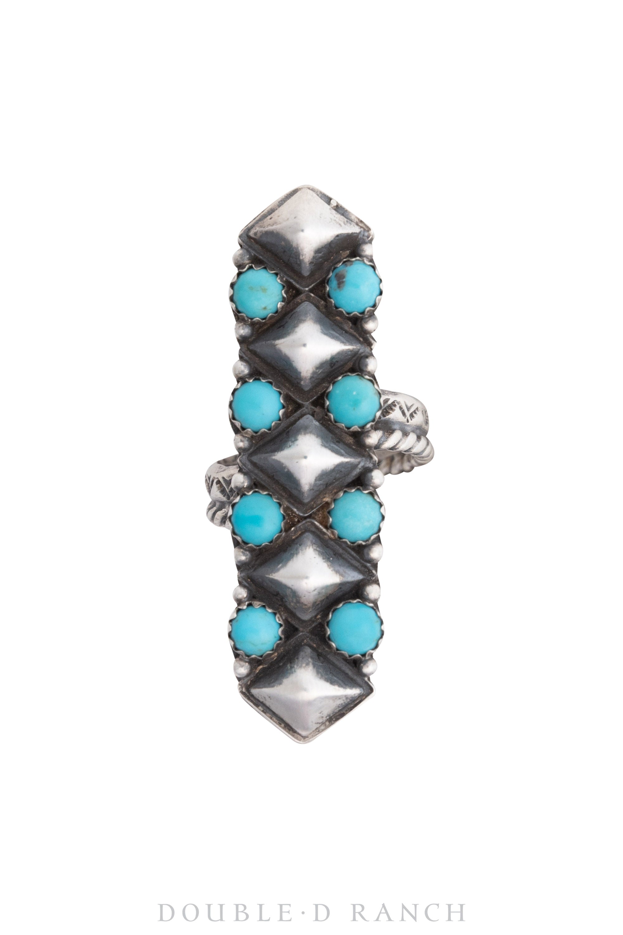 Ring, Cluster, Turquoise, Hallmark, Contemporary, 1220