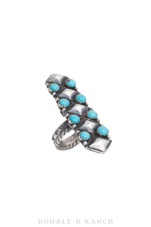Ring, Cluster, Turquoise, Hallmark, Contemporary, 1220