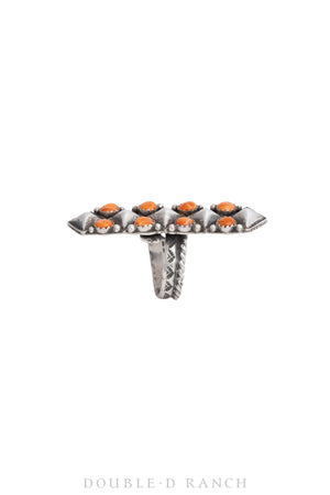 Ring, Cluster, Orange Spiny Oyster, Hallmark, Contemporary, 1218