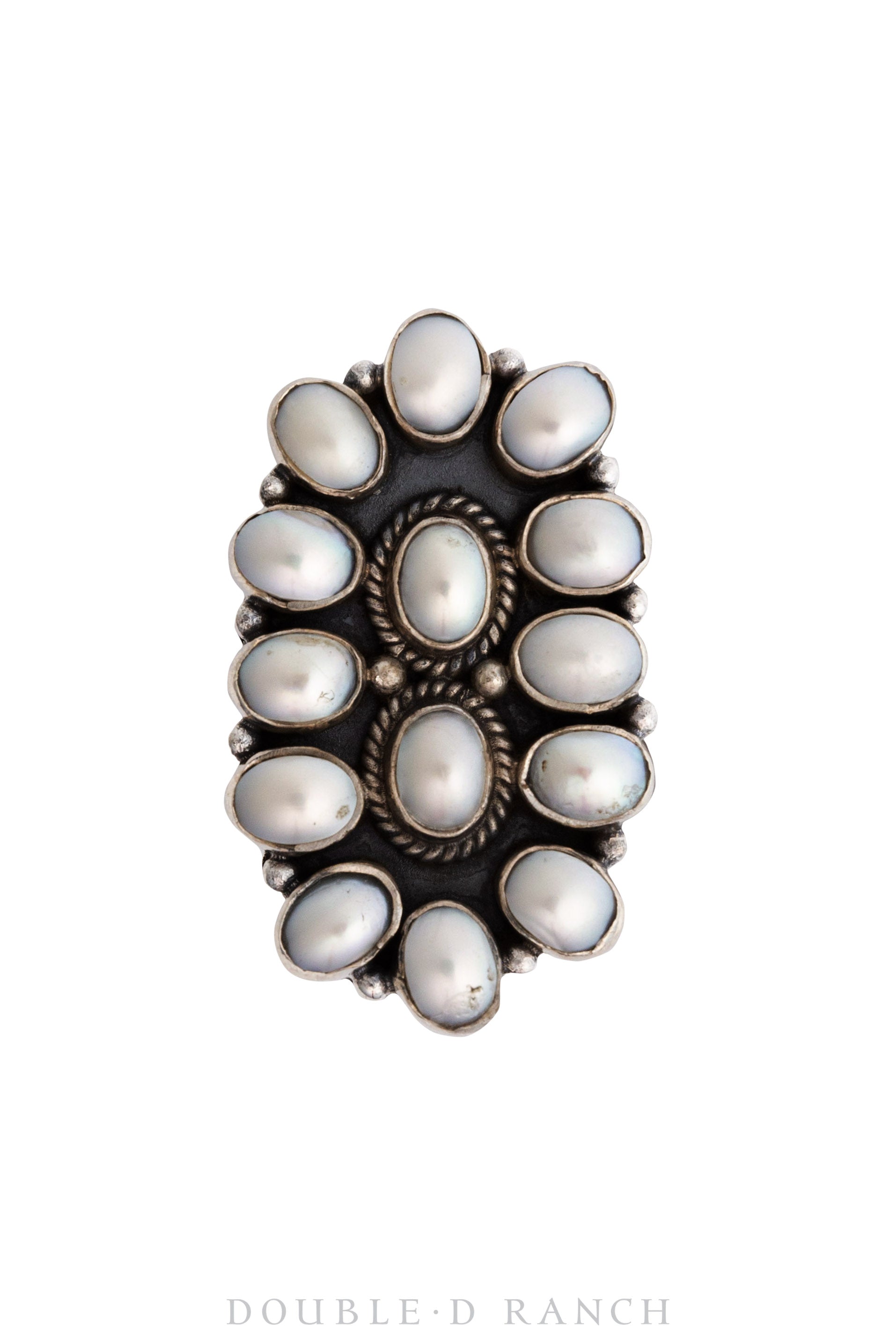 Ring, Cluster, Mother of Pearl, Hallmark, Contemporary, 1193