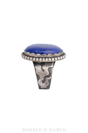 Ring, Natural Stone, Lapis, Single Stone, Contemporary, 1212A