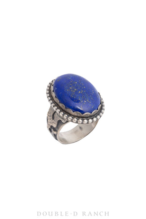 Ring, Natural Stone, Lapis, Single Stone, Contemporary, 1212A