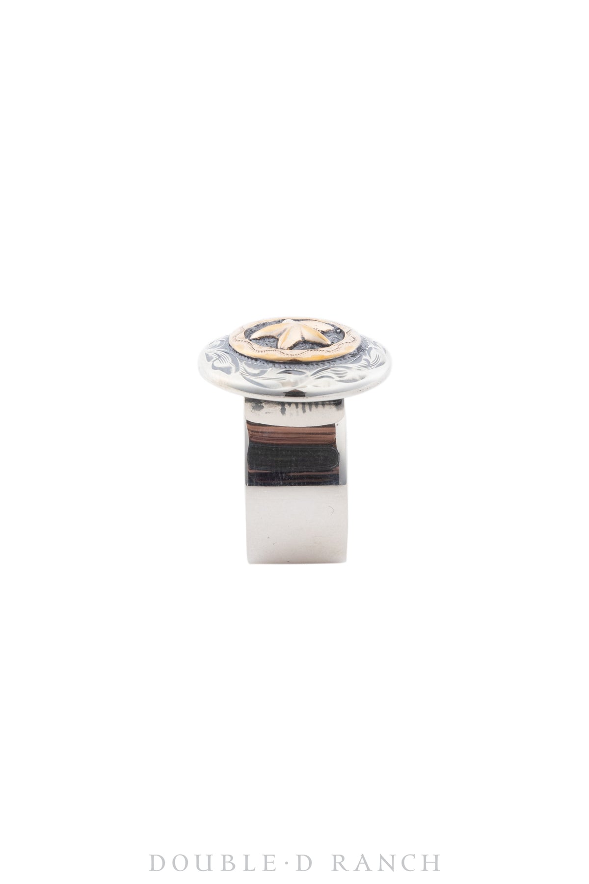 Ring, Western Engraved, Star Disc, Contemporary, 1266