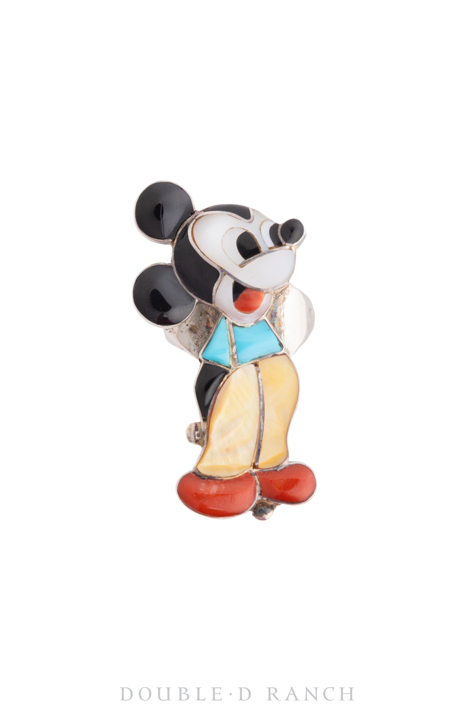 Ring, Novelty, Mickey Mouse, Inlay, Veronica Poblano Nastacio Hallmark, Vintage ‘76, 1459