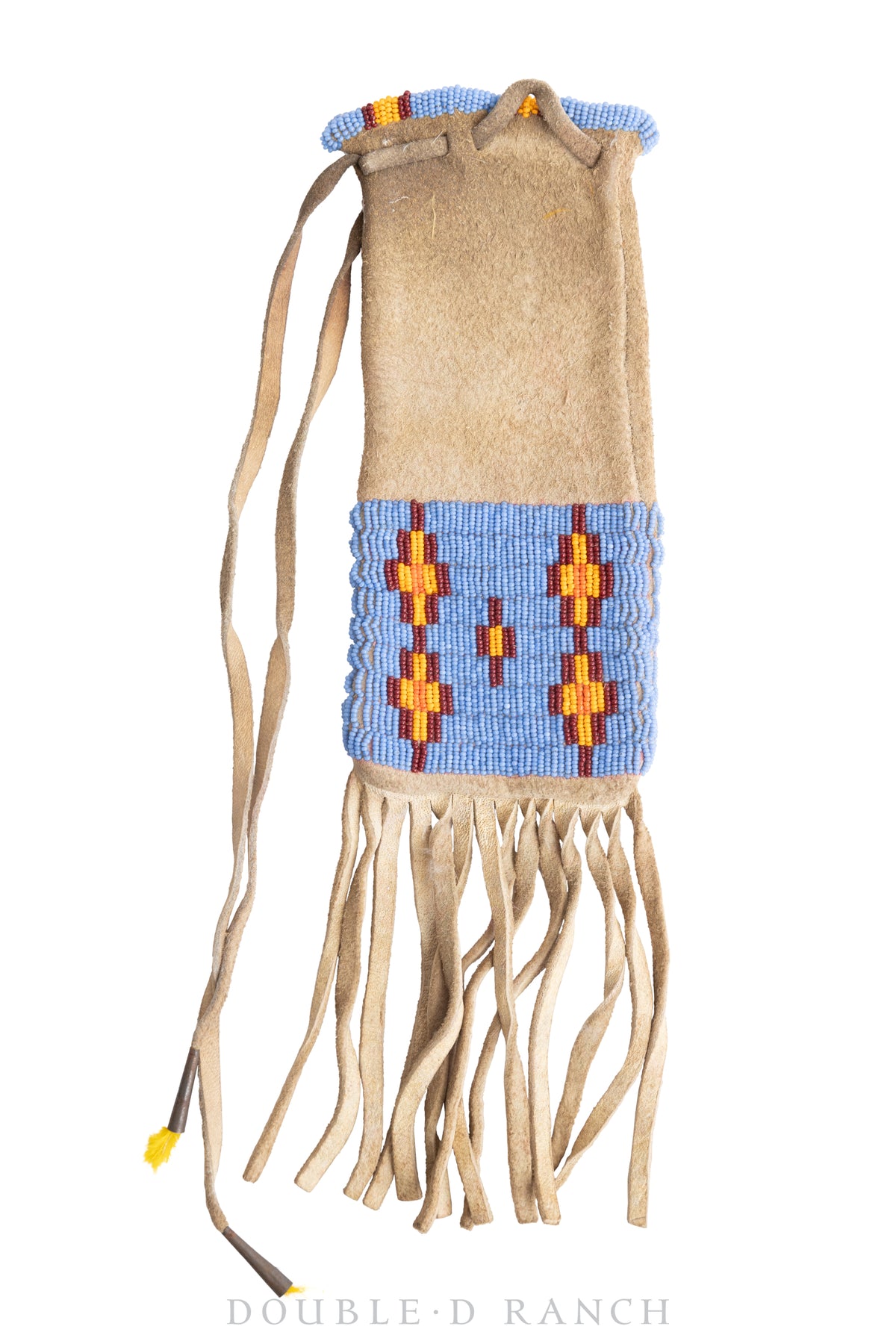 Bag, Tobacco, Beaded, Sioux, Vintage 20th Century, 1287