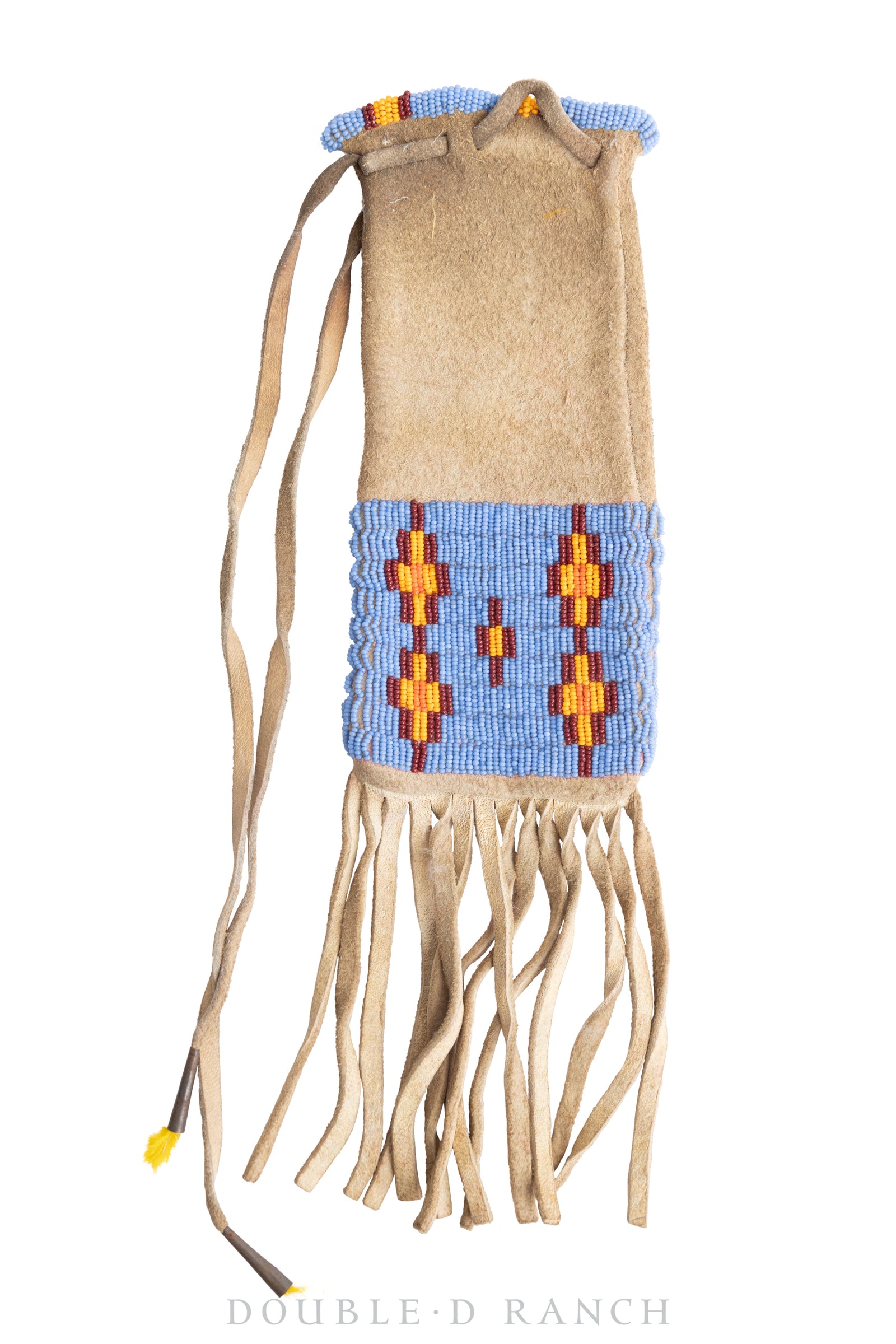 Bag, Tobacco, Beaded, Sioux, Vintage 20th Century, 1287