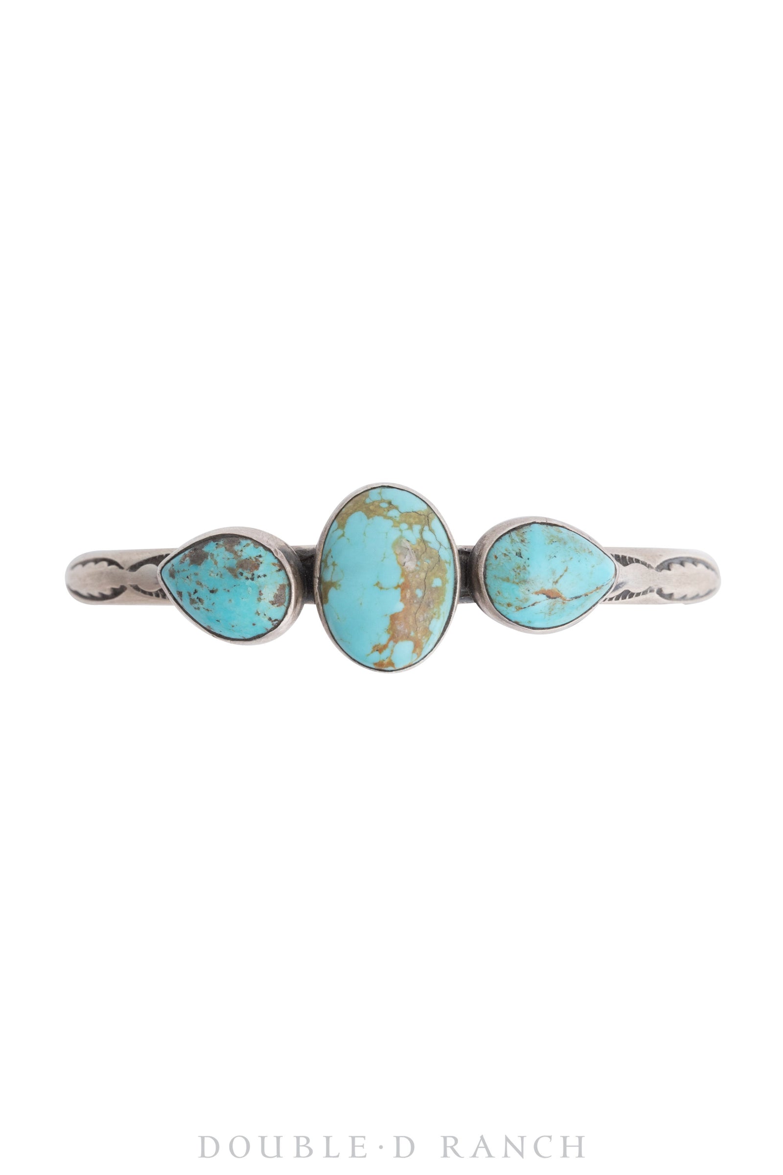 Cuff, Turquoise, 3 Stones, Hallmark, Contemporary, 3438