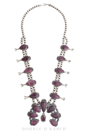 Necklace, Squash, Purple Spiny Oyster, with Earrings, Hallmark, Contemporary, 2989