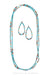 JN2944B, Necklace, Bead, Multi Stone, with Earrings, Contemporary 2944B