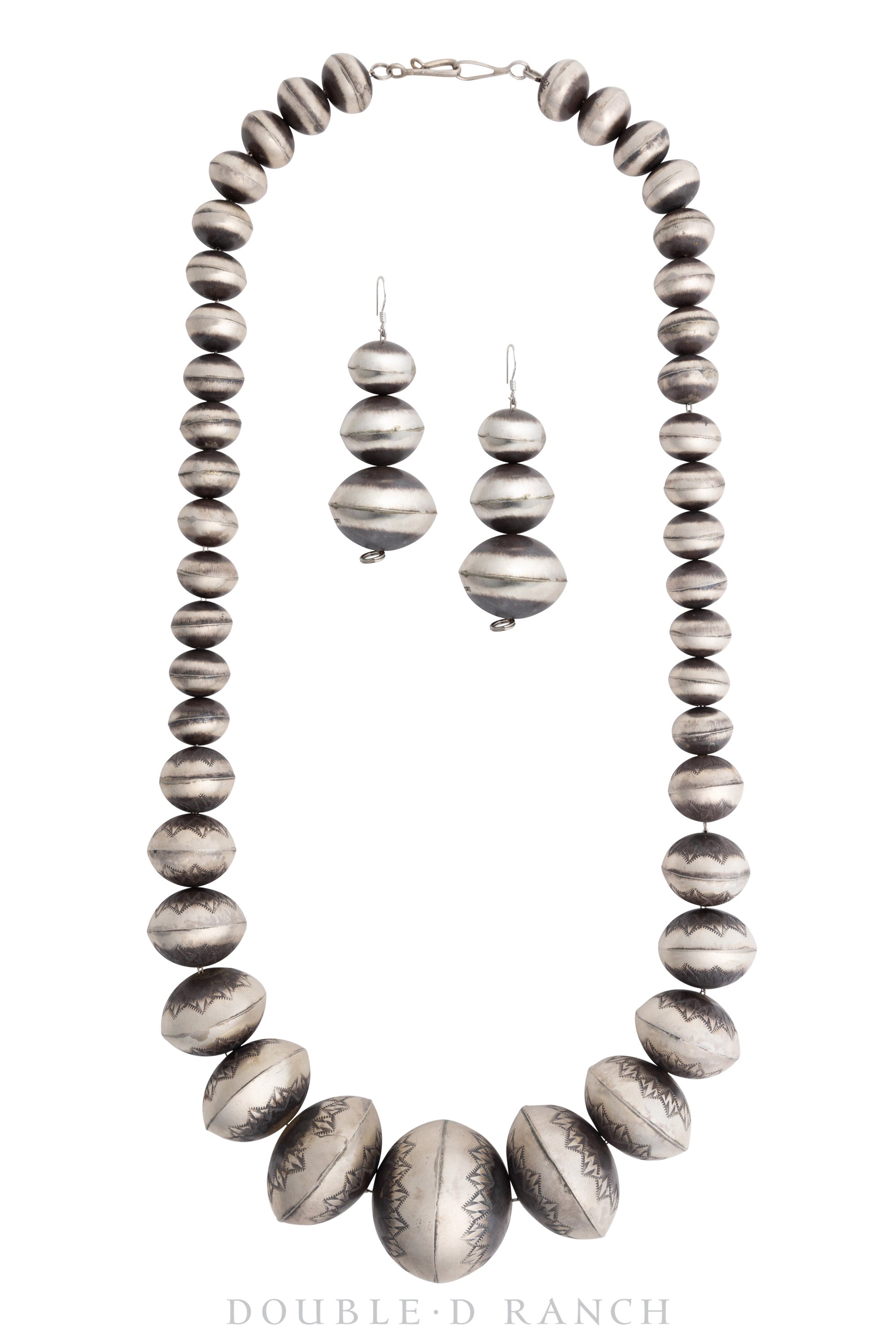 JN1711B, Necklace, Desert Pearls, Sterling Silver, Included Matching Earrings, Contemporary, 1711B