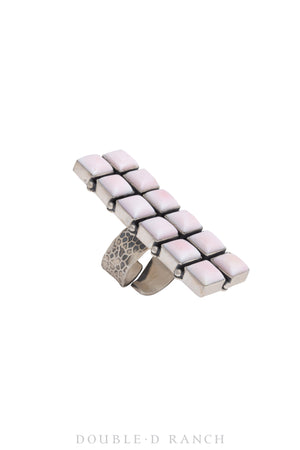 Ring, Cluster, Pink Conch, Sterling, Contemporary, 1251