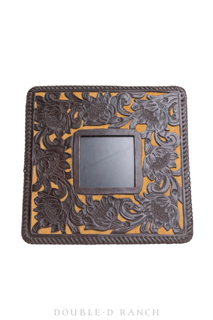 Miscellaneous, Frame, Hand Tooled, Leather, Vintage, 813