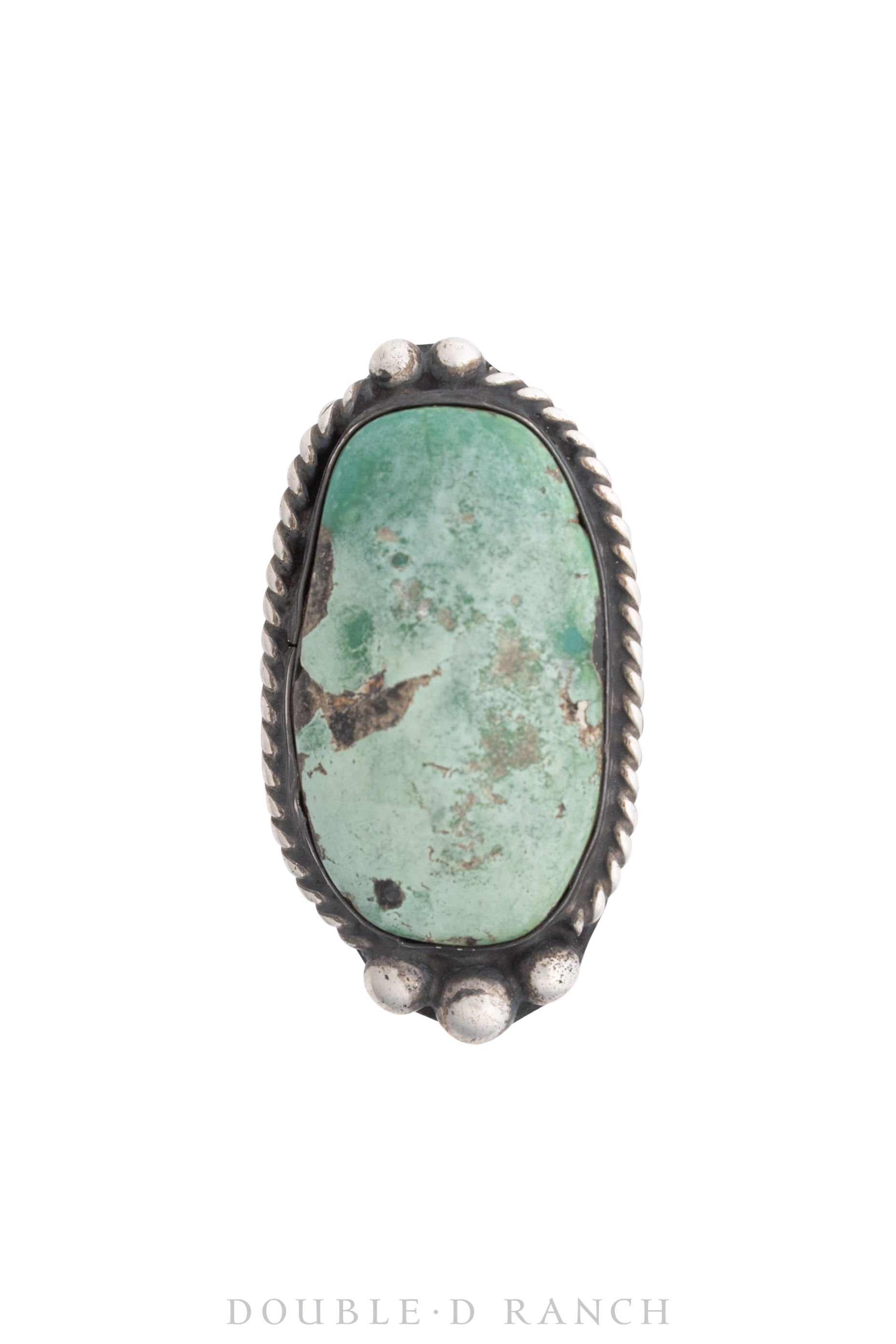 Ring, Natural Stone, Turquoise, Vintage, 1259