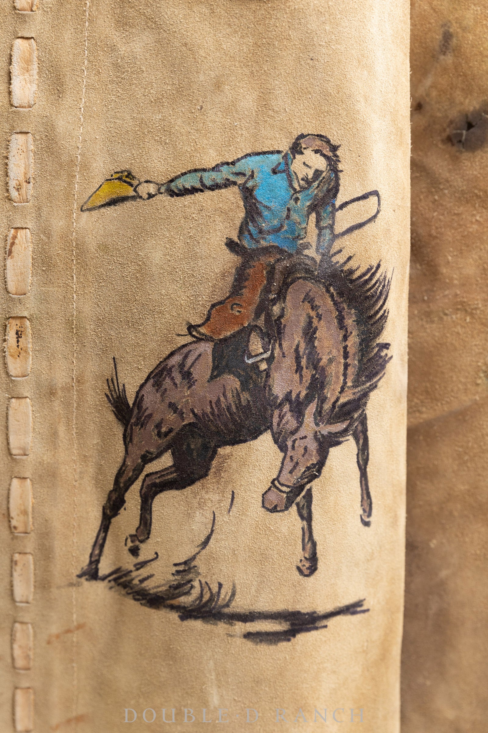 Miscellaneous, Chaps, Batwing, Branded, Vintage with Art by Julie Asher, 816