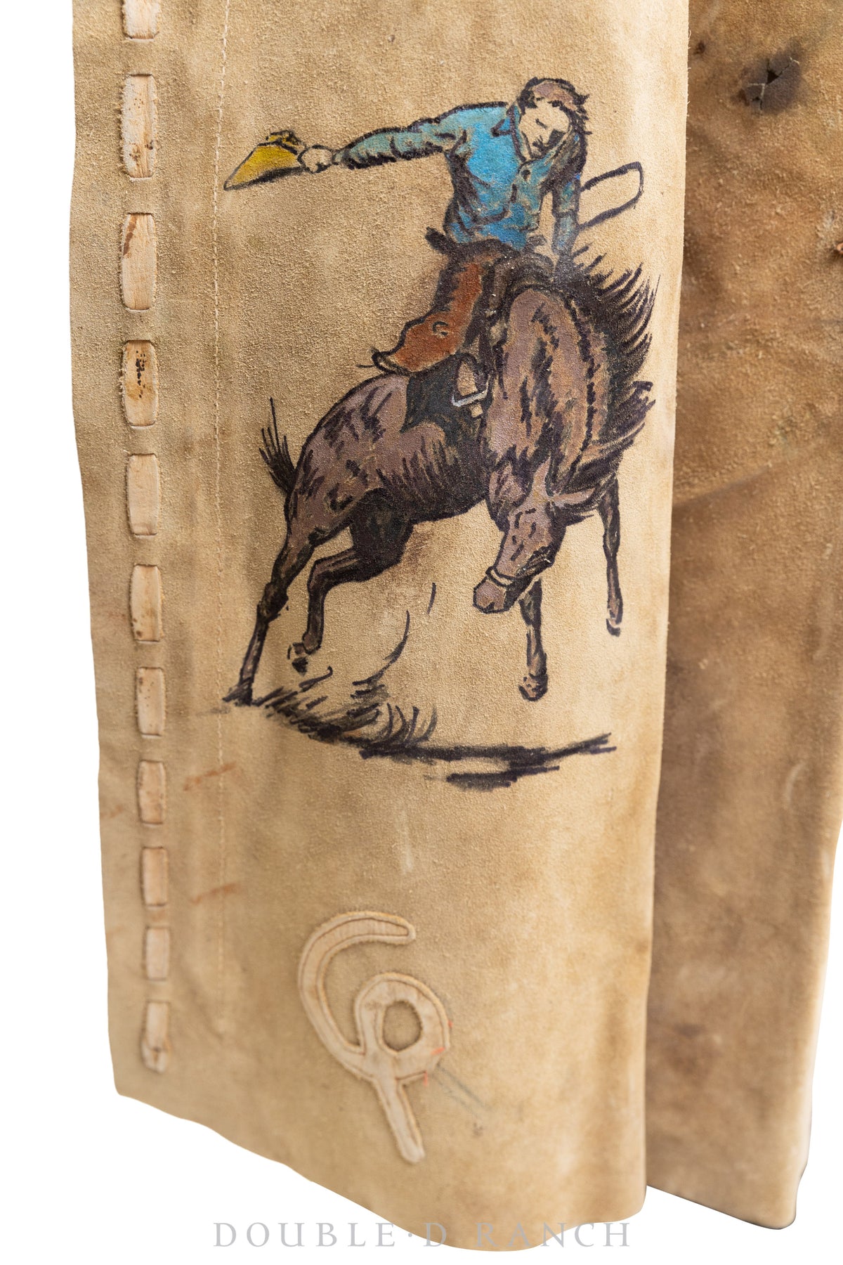 Miscellaneous, Chaps, Batwing, Branded, Vintage with Art by Julie Asher, 816