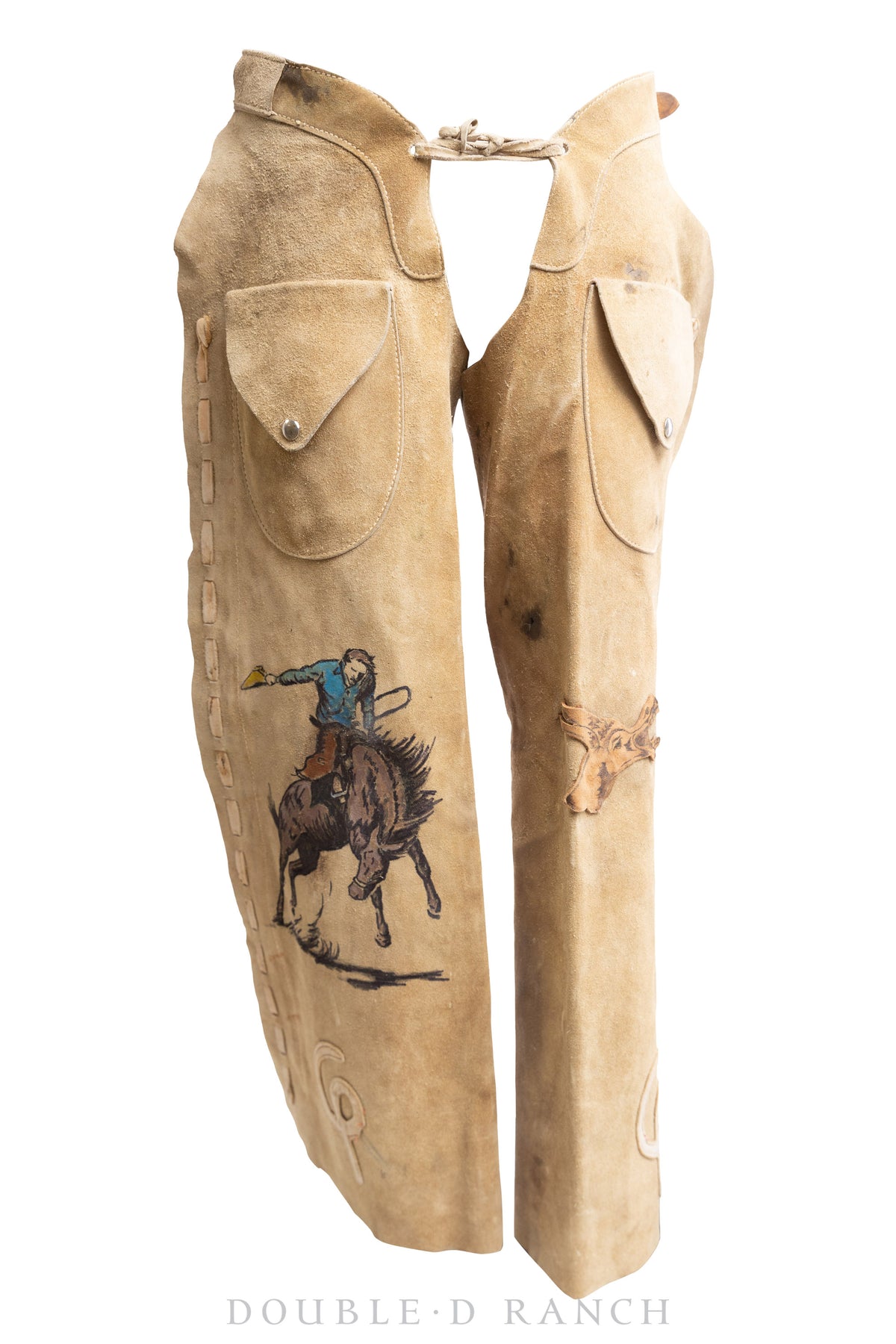 Miscellaneous, Chaps, Batwing, Branded, Vintage with Art by Julie Asher, 816