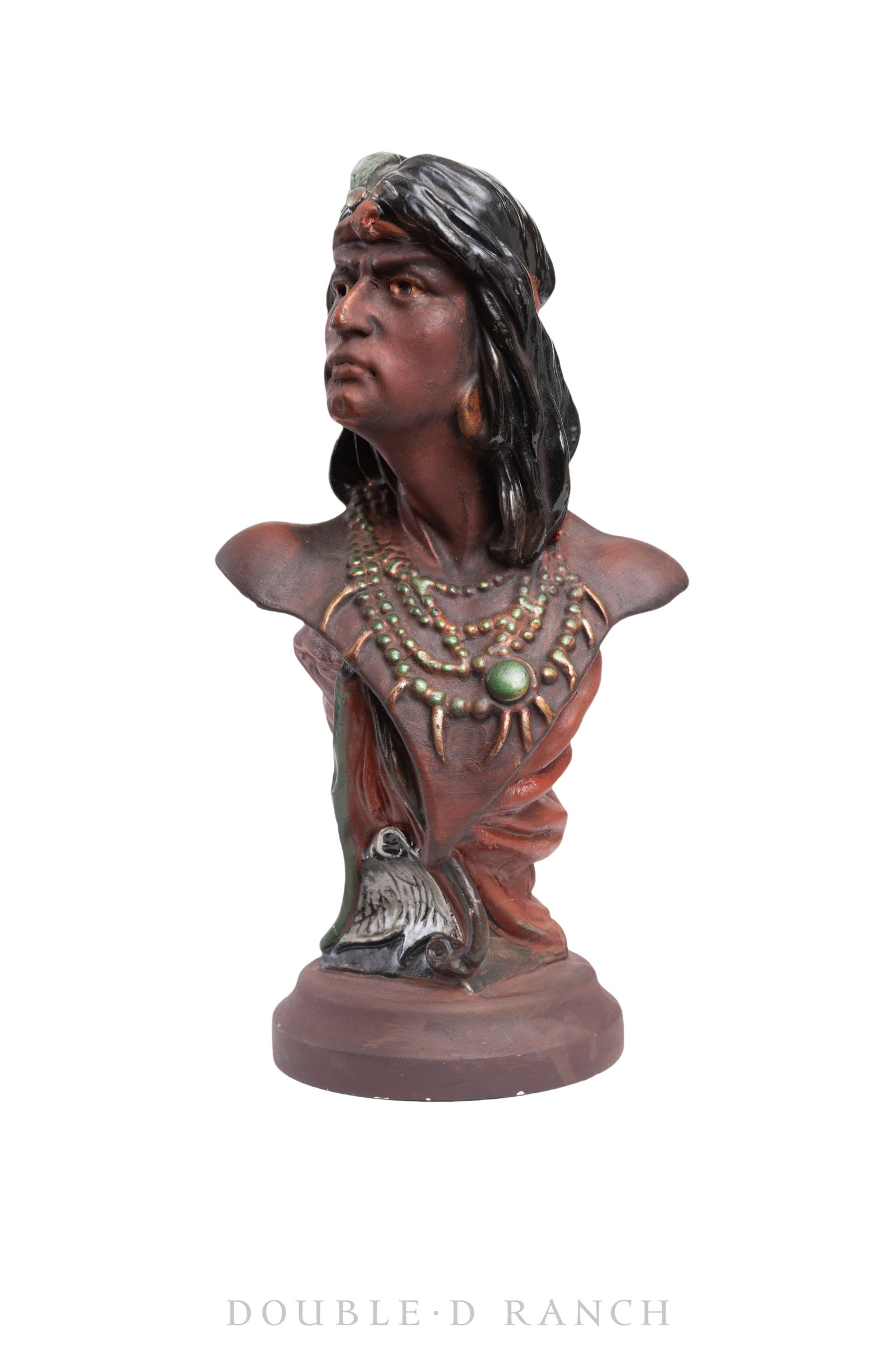 Miscellaneous, Folk Art, Native American Bust, HIAWATHA, Tobacco Advertising, ©1902, 811