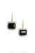 Earrings, Diamond Collection, Onyx with Diamonds,  Contemporary, 1294A