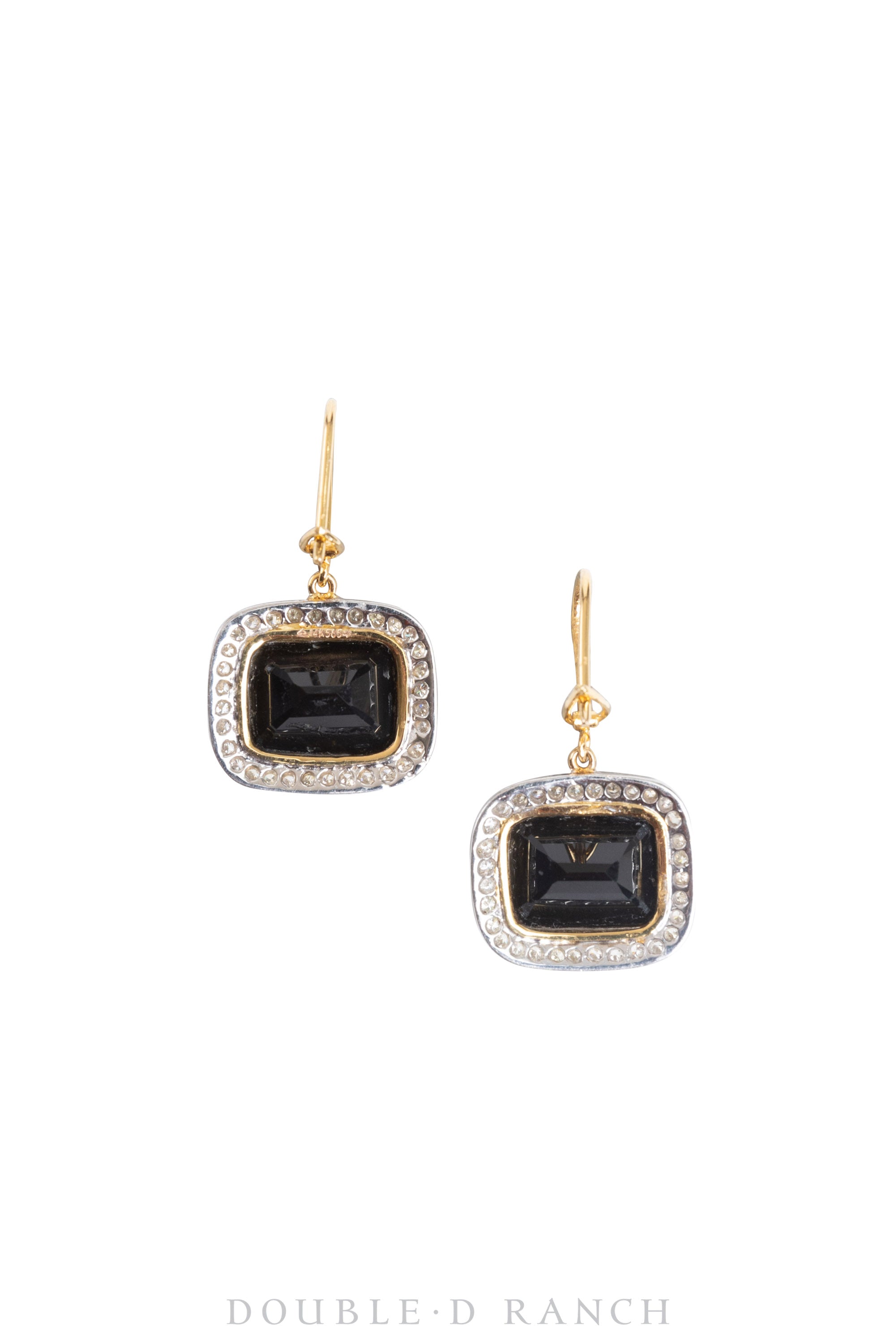 Earrings, Diamond Collection, Onyx with Diamonds,  Contemporary, 1294A