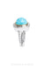 Ring, Diamond Collection, Turquoise with Diamonds, Contemporary,1262