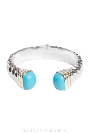 Cuff, Diamond Collection, Rope, Turquoise, Contemporary, 3483