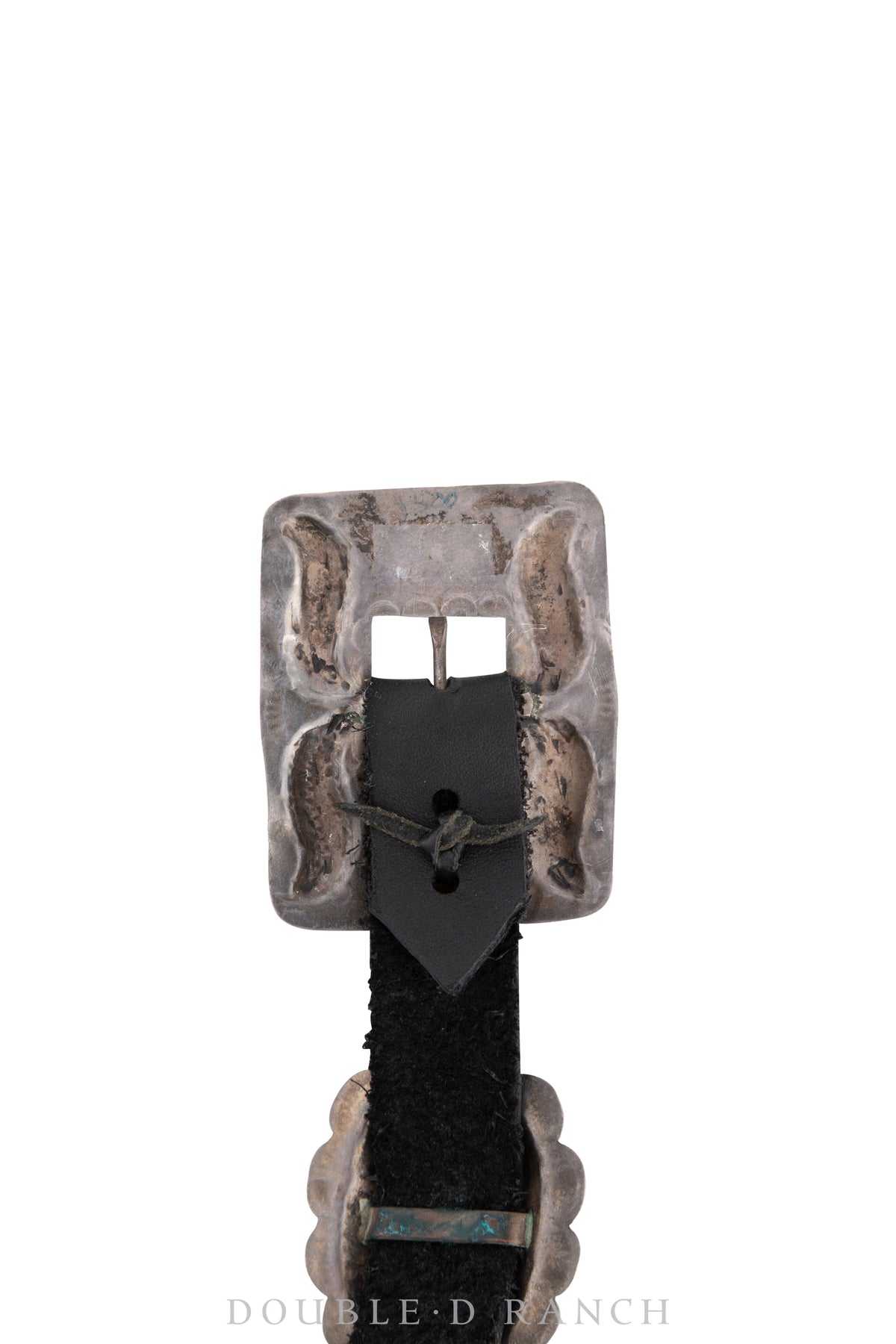 Belt, A Vintage, Concho, Turquoise Stampwork, 3rd Phase, Vintage ‘40s, 594