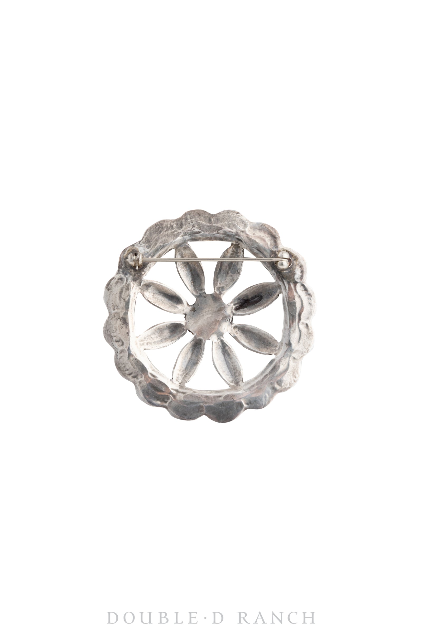 Pin, Concho, Wagon Wheel, Turquoise, Vintage, 1023