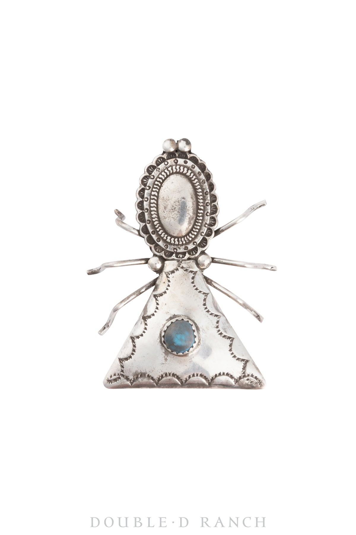 Pin, Novelty, Bug, Turquoise, Upcycled Vintage, 1012