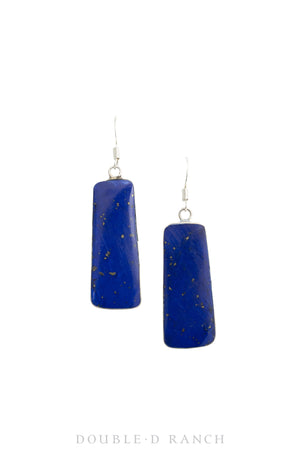 Earrings, Slabs, Lapis Contemporary, 1317