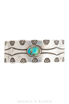 Cuff, Stacker, Turquoise, Ingot, Vintage, '40s, 3499