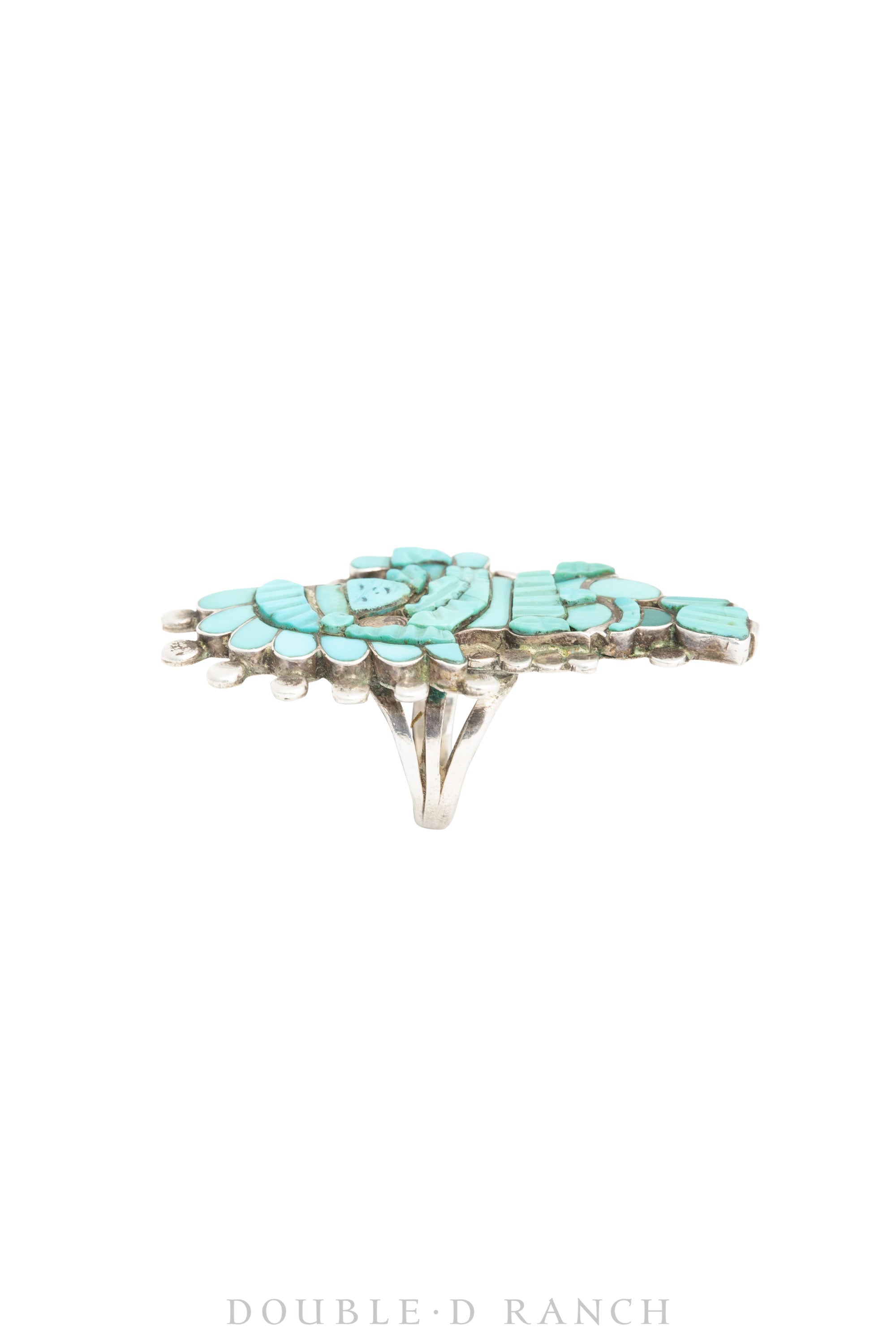 Ring, Conversational, Turquoise, Hoop Dancer, Hallmark, Vintage ‘70s, 1270