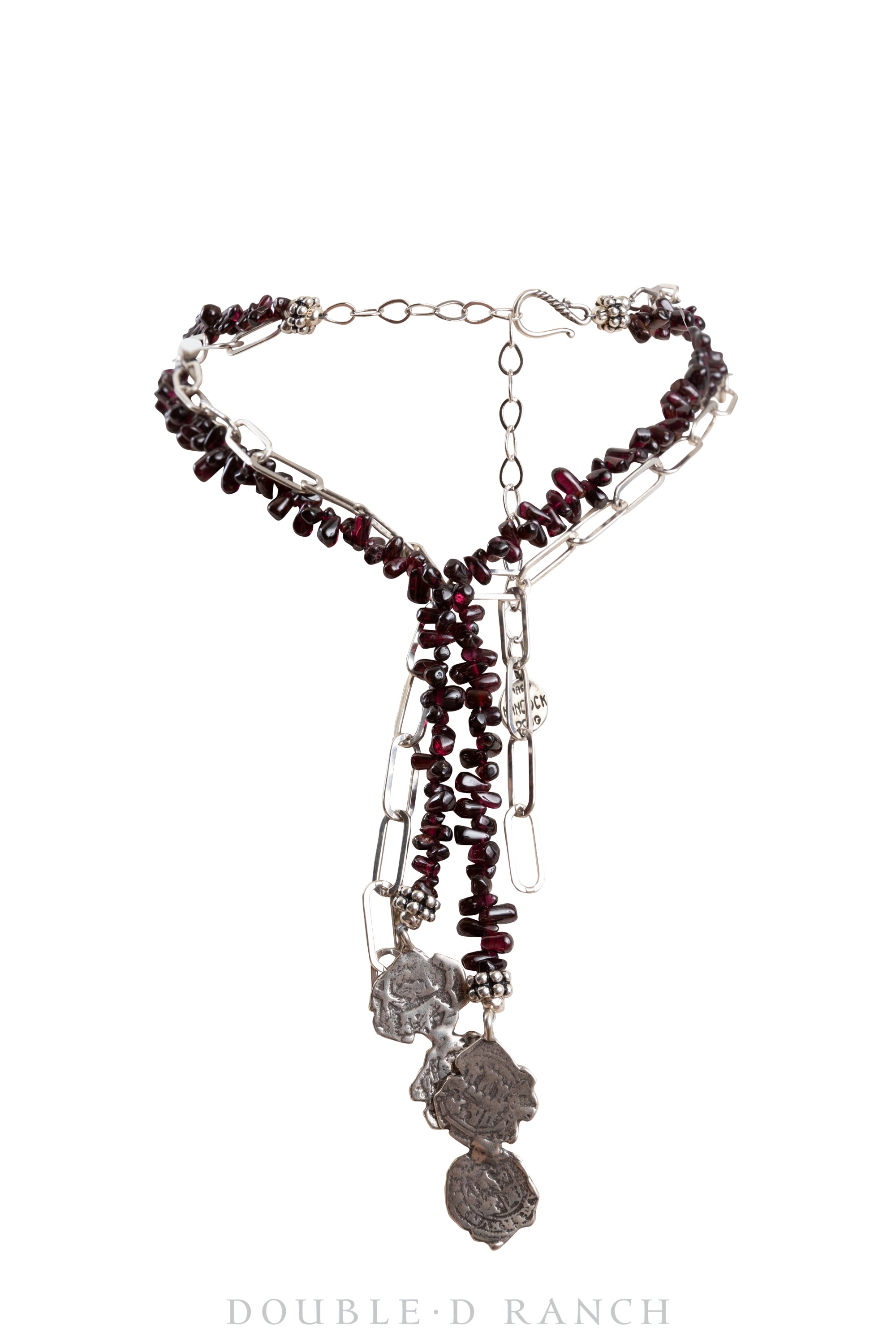 Necklace, Mummy's Bundle, Statement, Garnet, New Old Stock, 3208