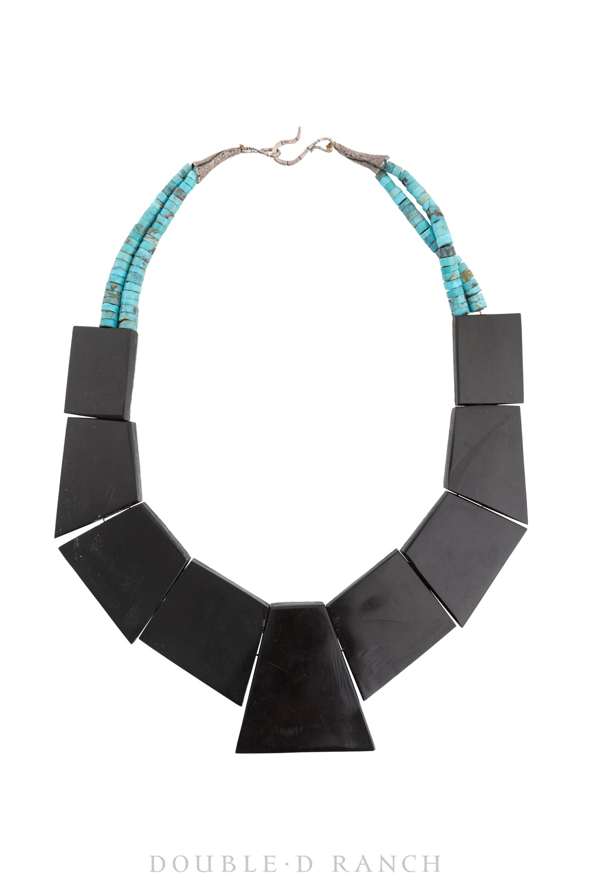 Necklace, Inlay, Turquoise, Bib Style,Vintage, 3251