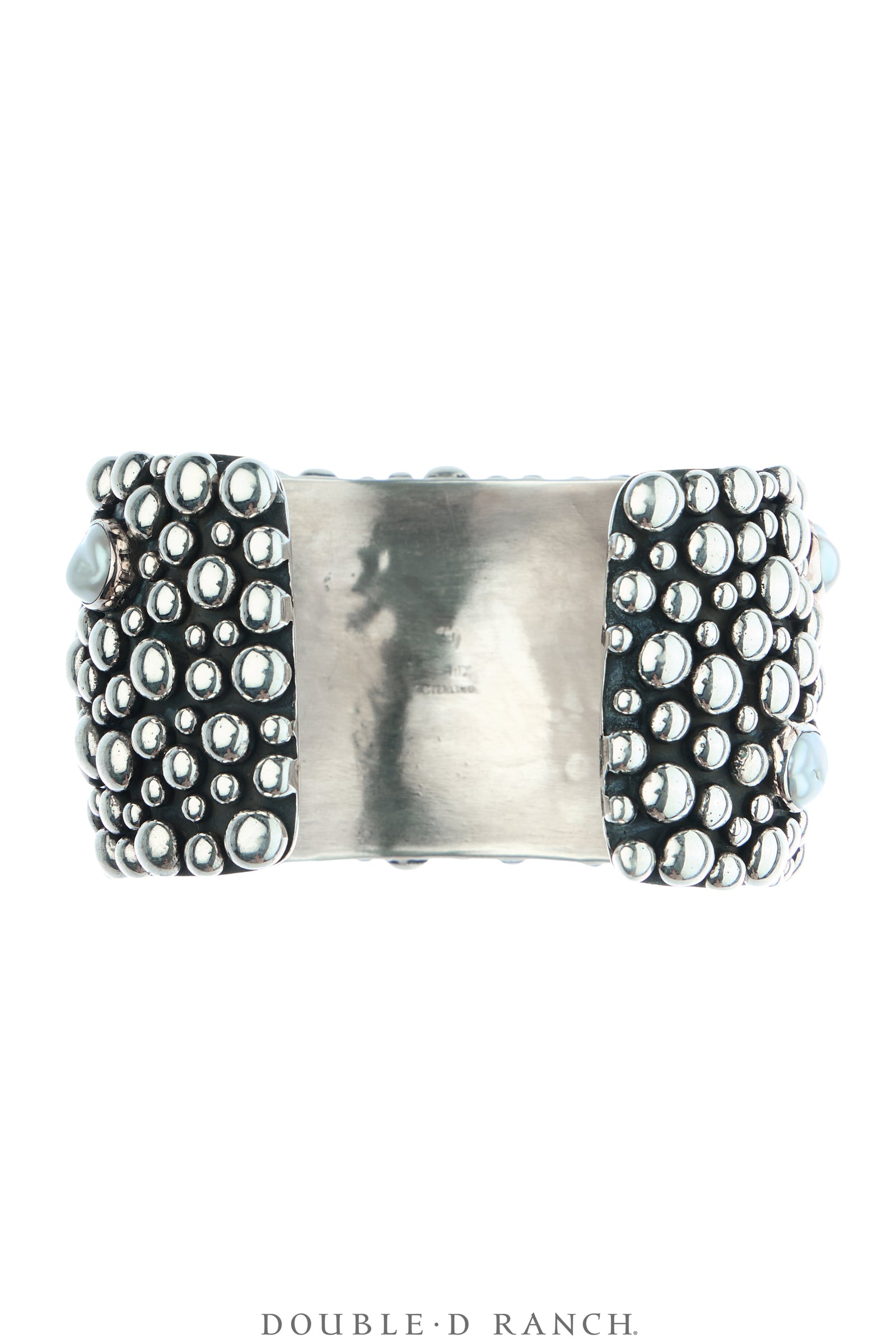 Cuff, Blackened Bubble, Fresh Water Pearls & Sterling Silver, Hallmark, Contemporary, 3974B