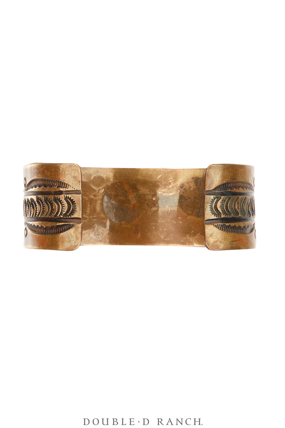 Cuff, Stampwork, Copper & Gold Filled, Mark, Vintage, 4114