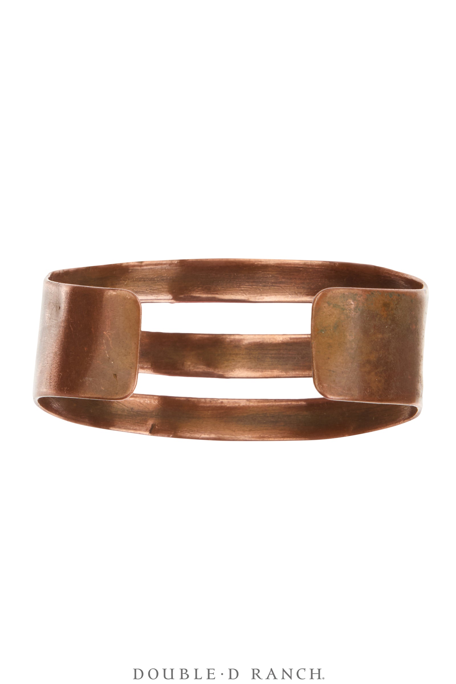 Cuff, Stampwork, Copper, Triple Bar, Mark, Vintage, 4117