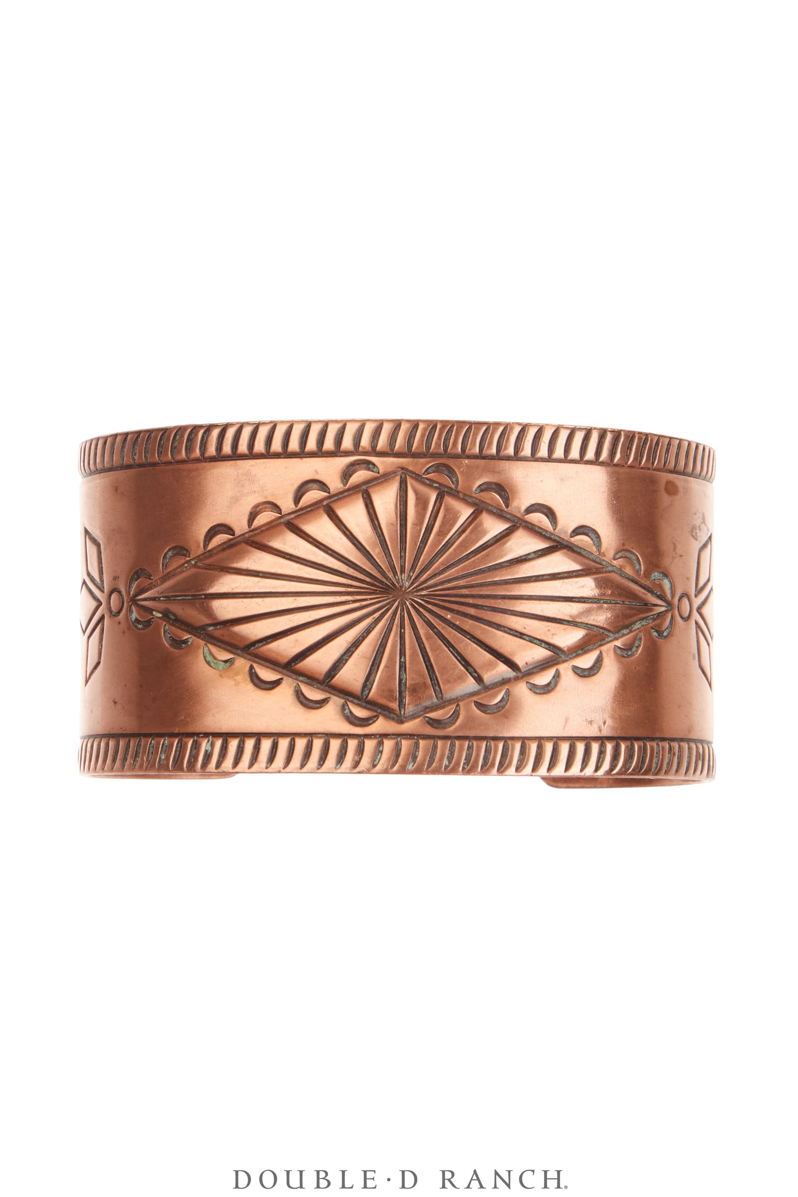Cuff, Stampwork, Copper, Vintage, 4119