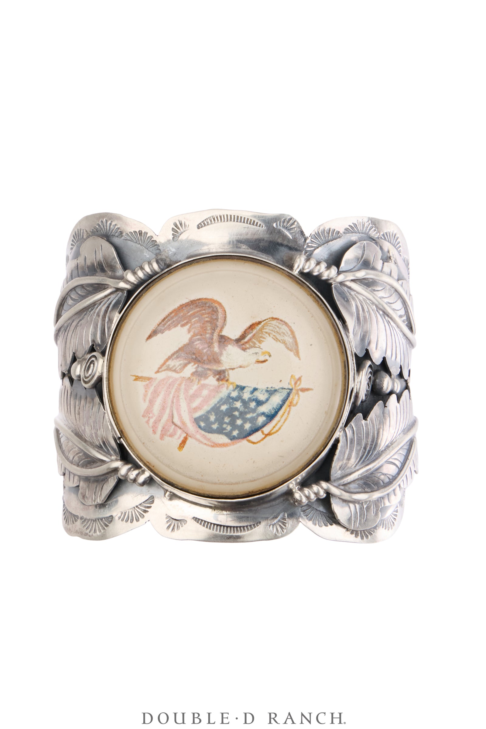 Cuff, Novelty, Bridle Rosette, American Flag, Hallmark, Contemporary, 4159