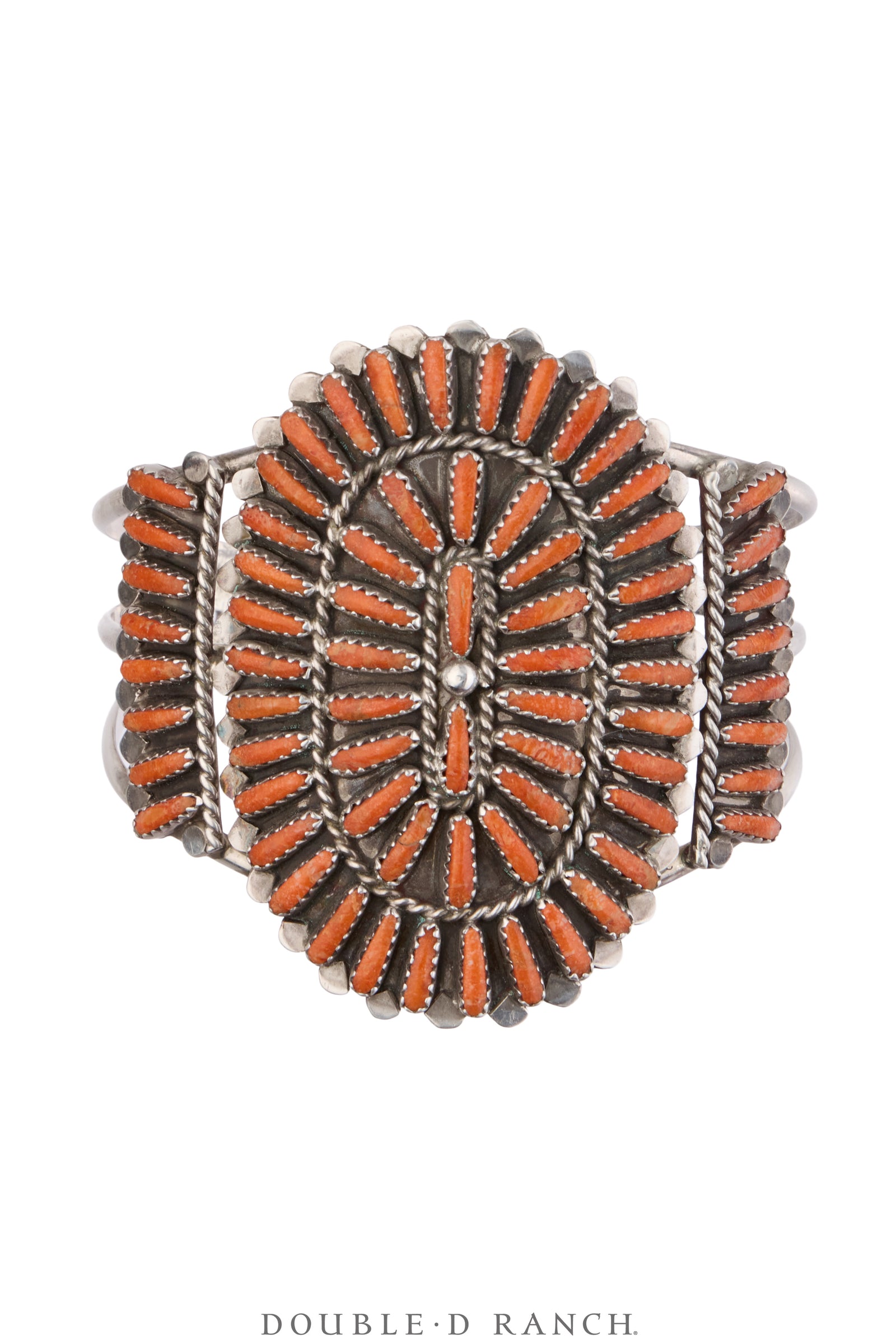 Cuff, Cluster, Coral, Needlepoint, Hallmark, Vintage, 4163