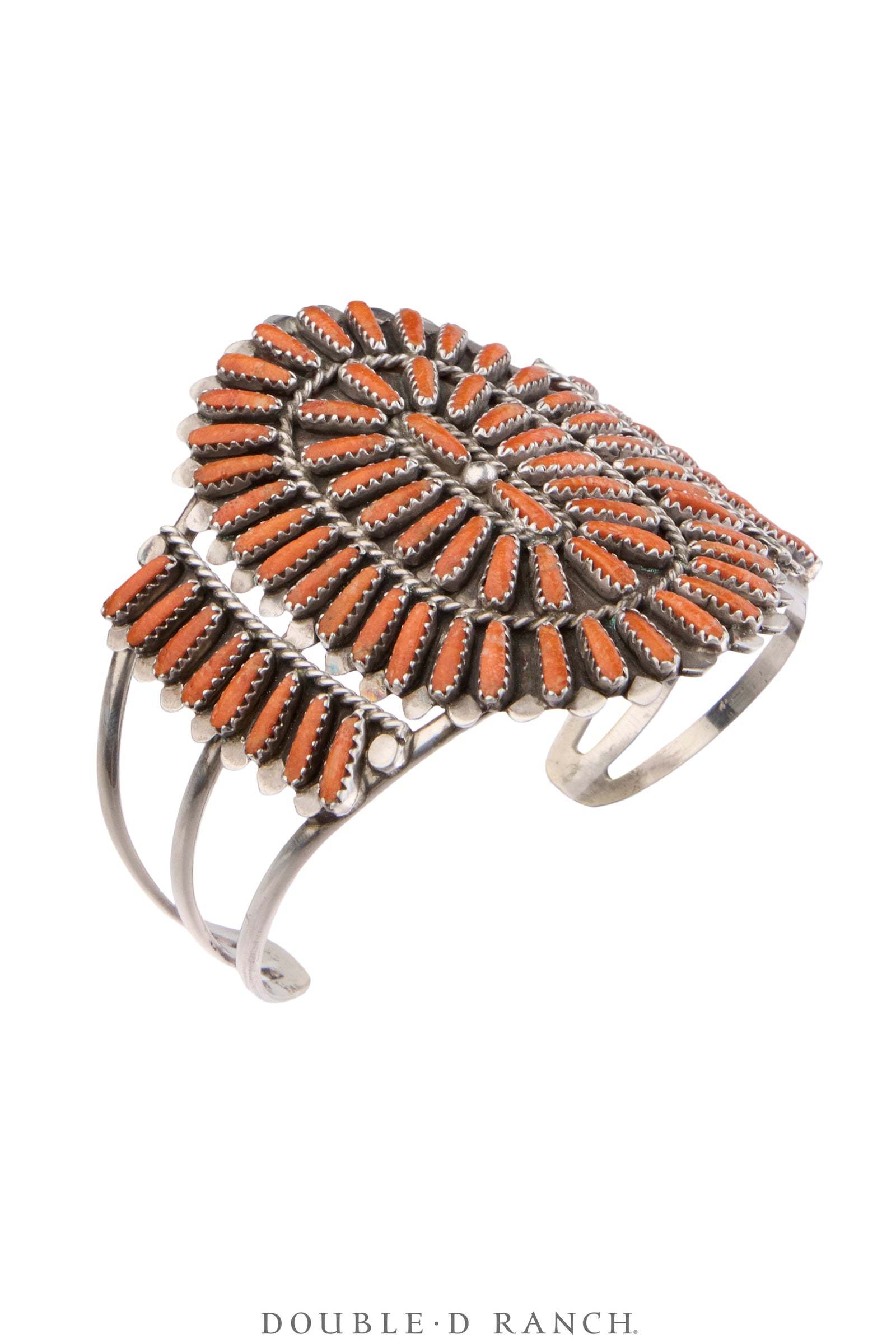 Cuff, Cluster, Coral, Needlepoint, Hallmark, Vintage, 4163